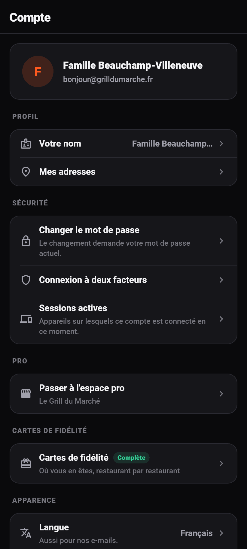 L'application en bref: Une application, deux visages