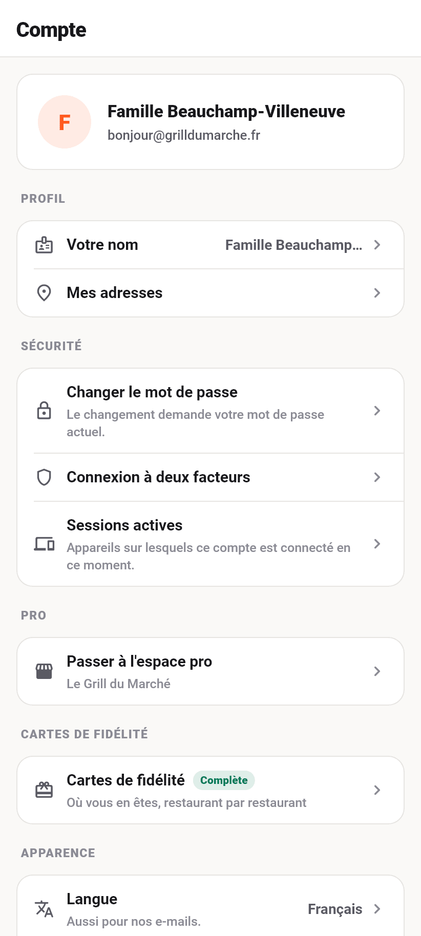 L'application en bref: Une application, deux visages