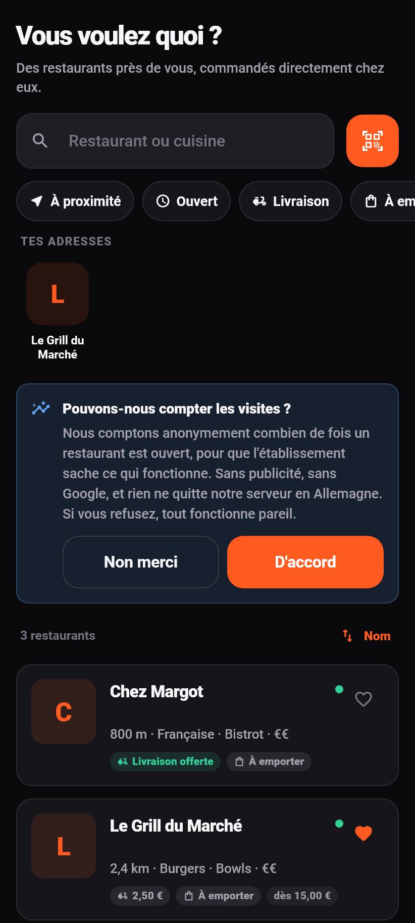 L'application pour les clients: Ce que c'est