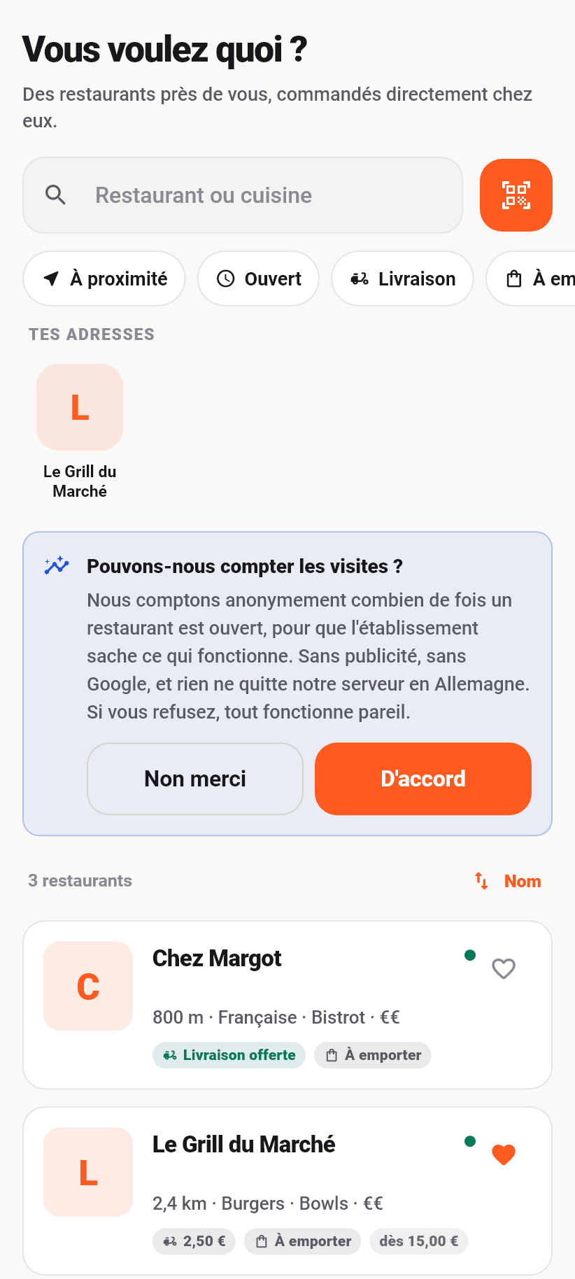 L'application pour les clients: Ce que c'est