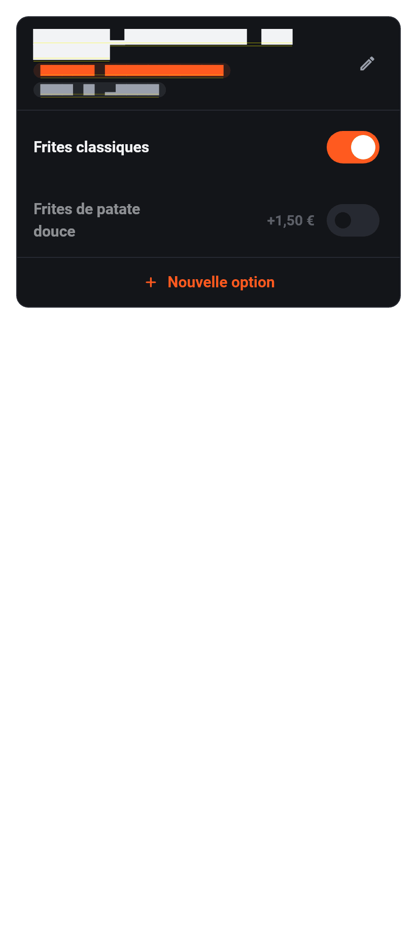 L'application pour l'établissement: Accompagnements et options