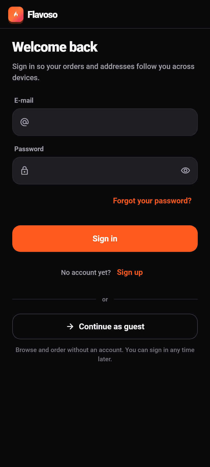 The app at a glance: One account for everything