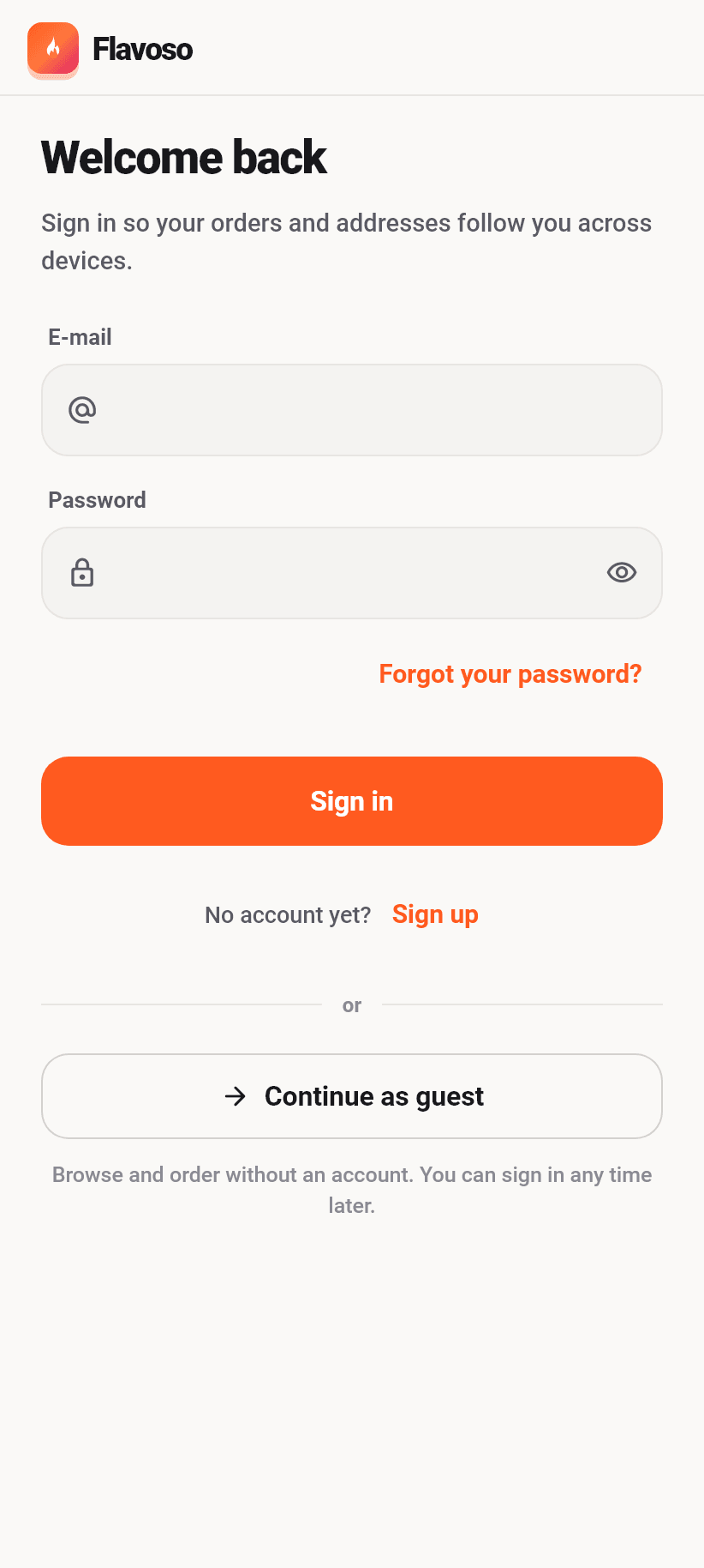 The app at a glance: One account for everything