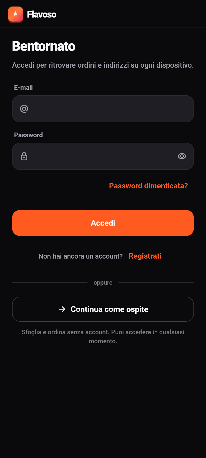 L'applicazione in breve: Un account per tutto