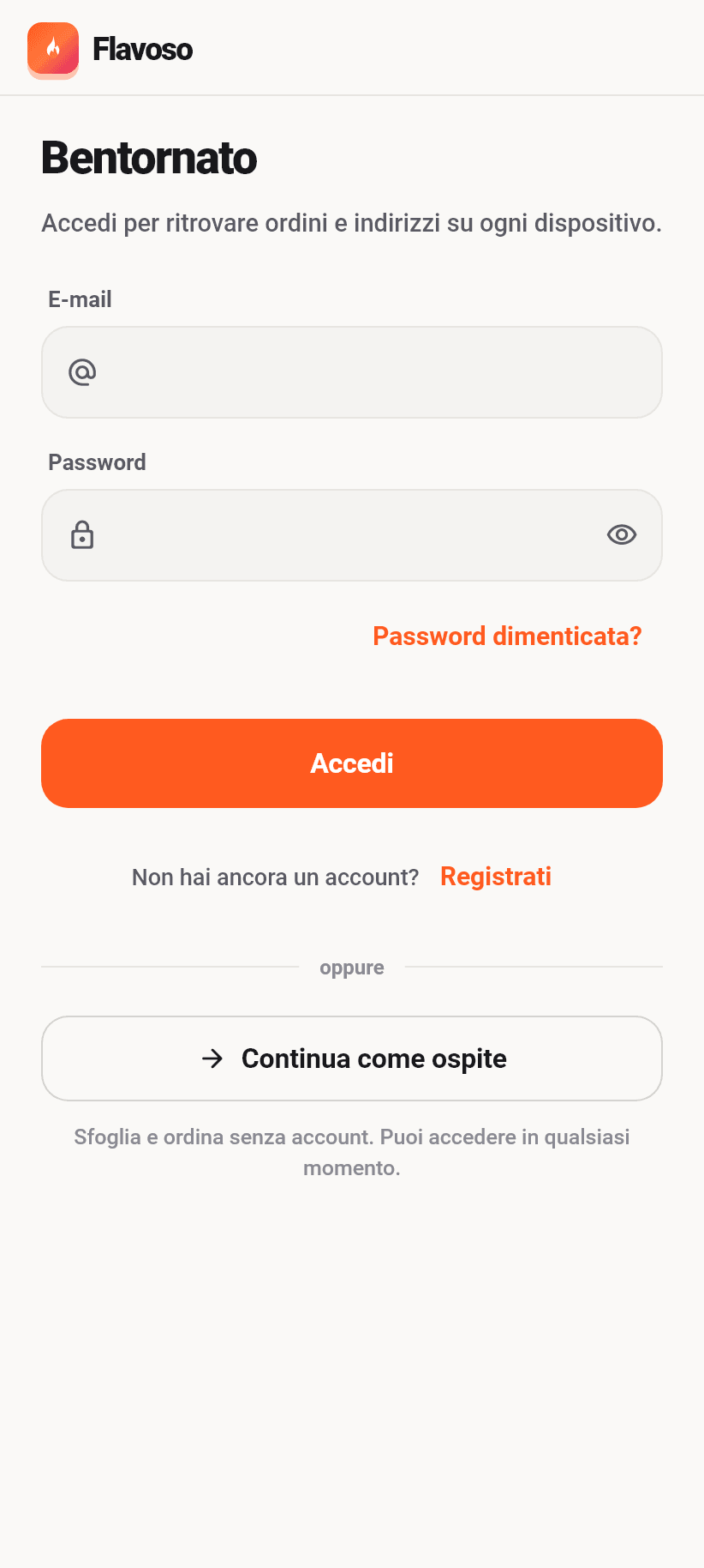 L'applicazione in breve: Un account per tutto