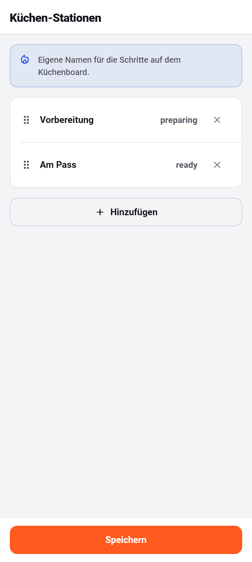 Einstellungen in der App: Deine Stände