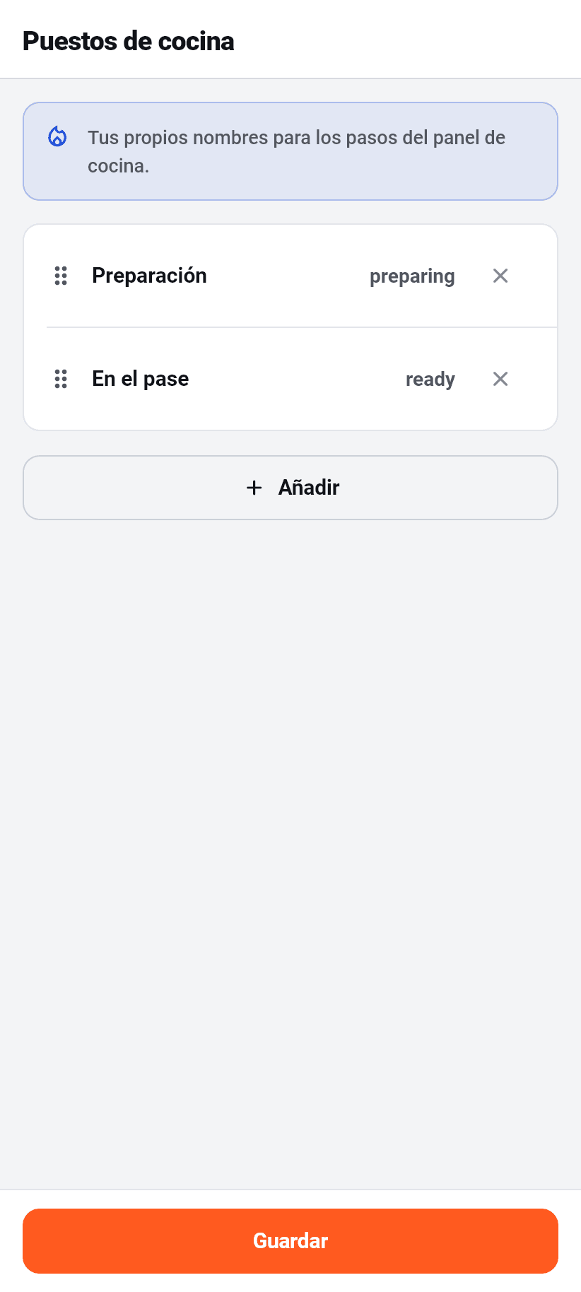 Los ajustes en la aplicación: Tus estados