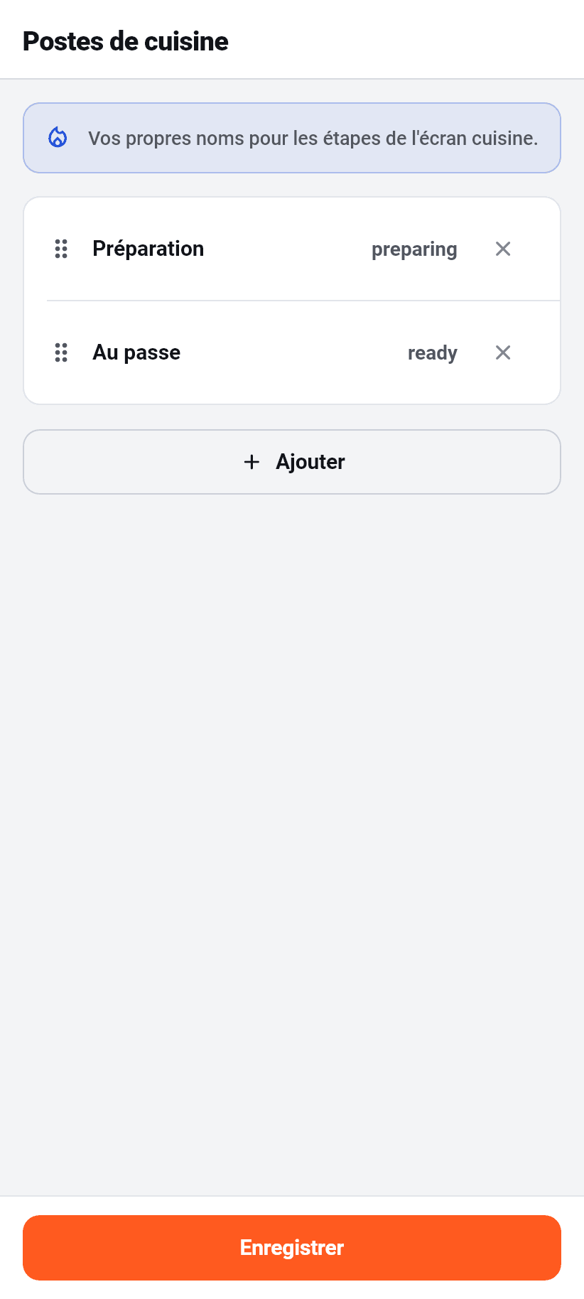 Les réglages dans l'application: Vos statuts